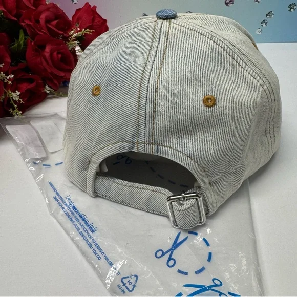 🔥SALE $550 NWT OFF-WHITE DENIM BASEBALL HAT